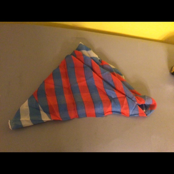 RARE Vintage Vera Neumann 100% Silk Striped Scarf - Picture 2 of 9